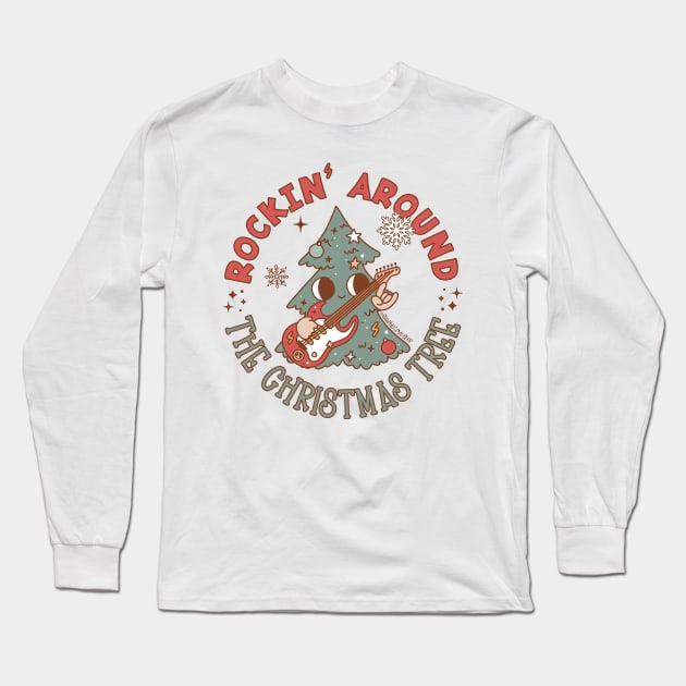 Rockin' Around the Christmas Tree © GraphicLoveShop Long Sleeve T-Shirt by GraphicLoveShop